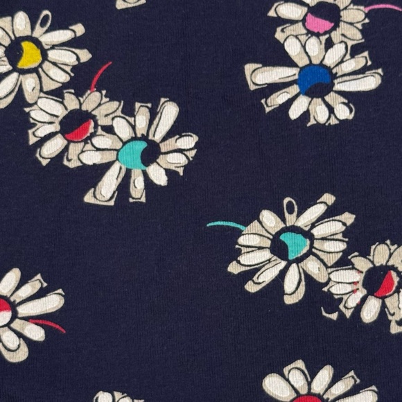 Hanna Andersson Printed Play Dress Girls 3T 90 cm Navy Floral Sleeveless Summer - Picture 2 of 5